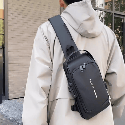 Bandolera con Seguridad Antirrobo con Puerto USB