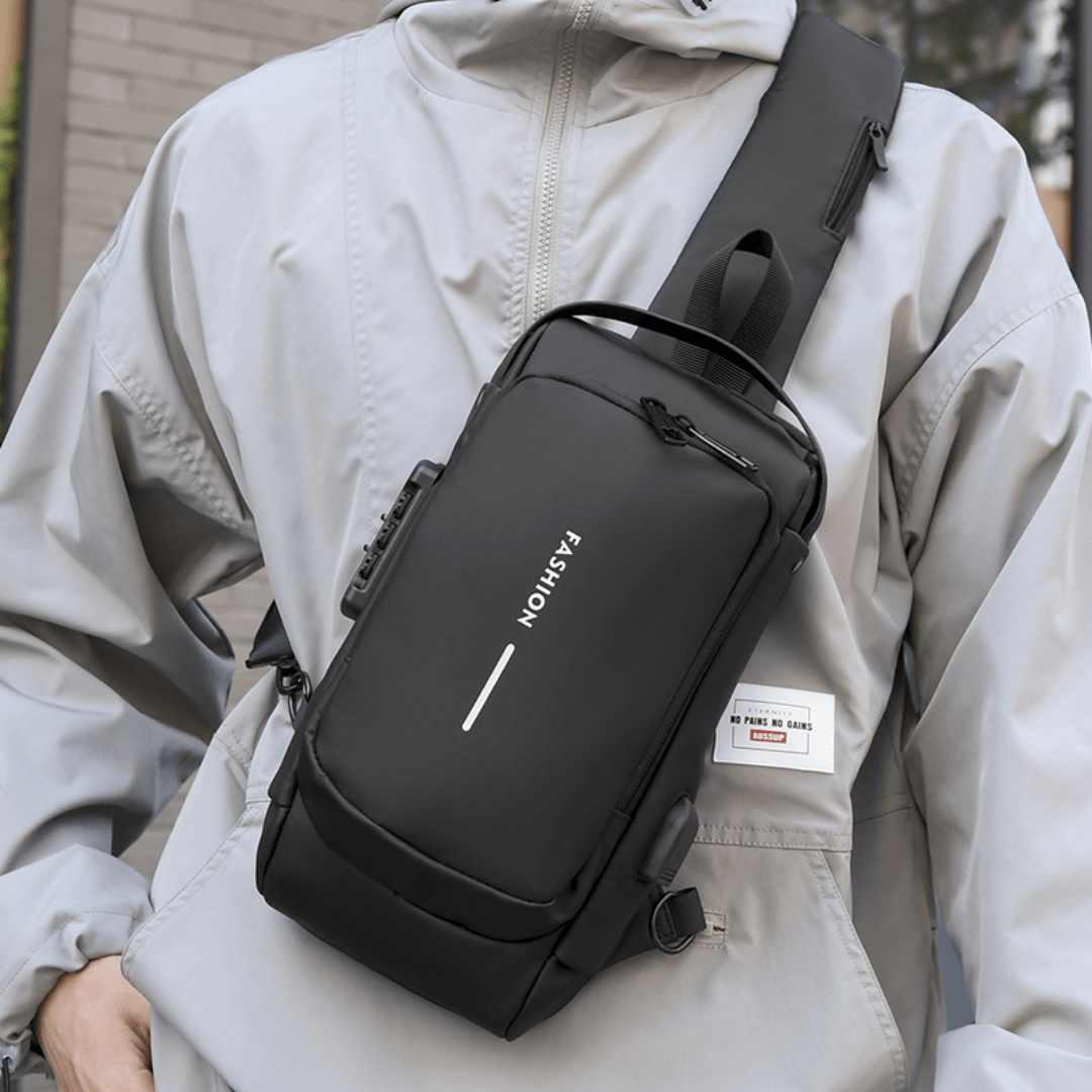 Bandolera con Seguridad Antirrobo con Puerto USB