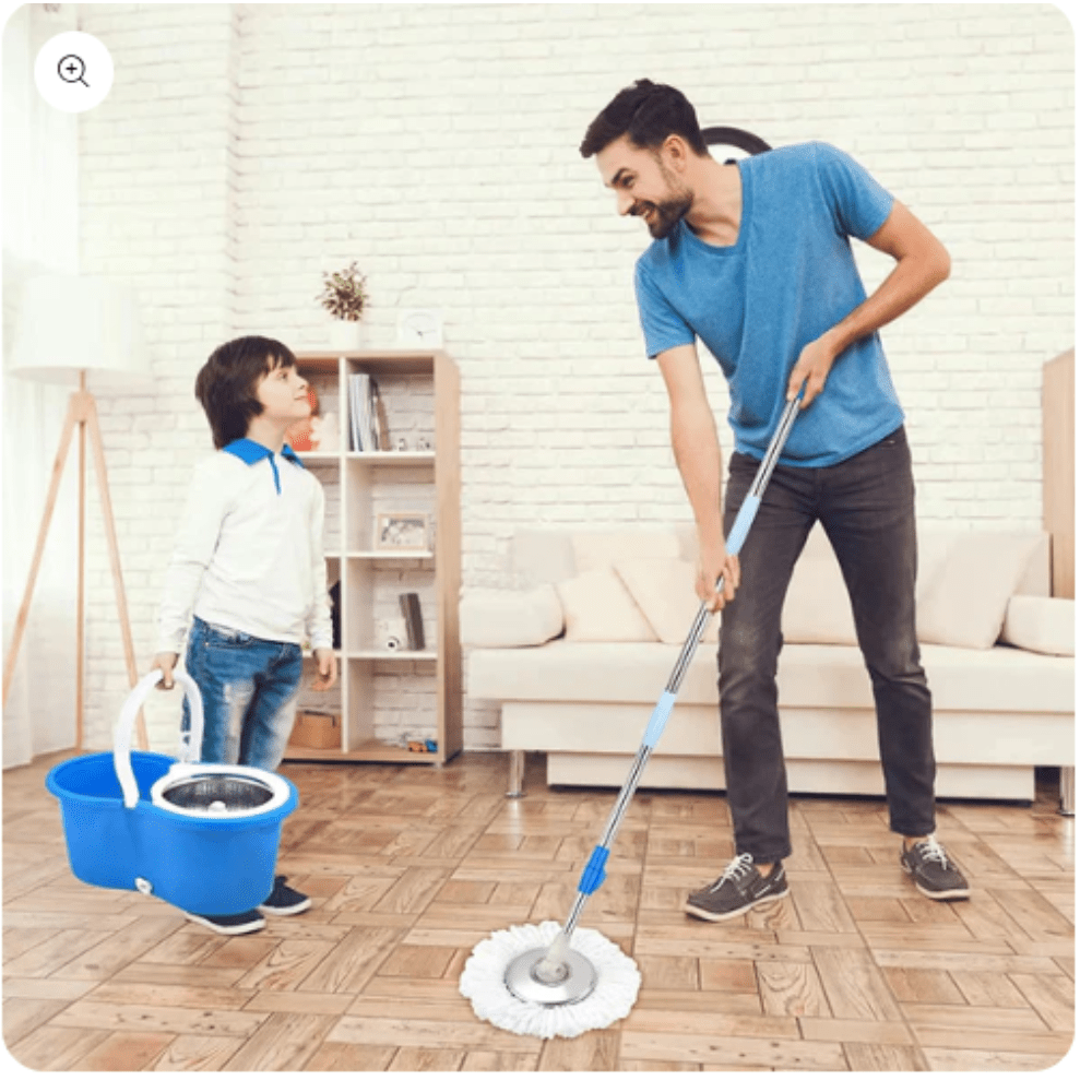 Trapero Giratorio Magico Con Balde 360° -  [PROMOCIÓN DISPONIBLE SOLO HOY]